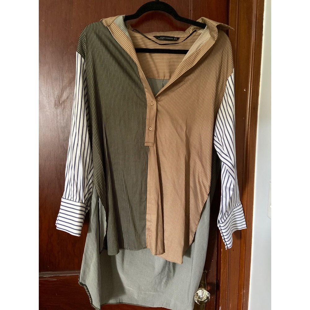 Multi Colored Striped Button Down